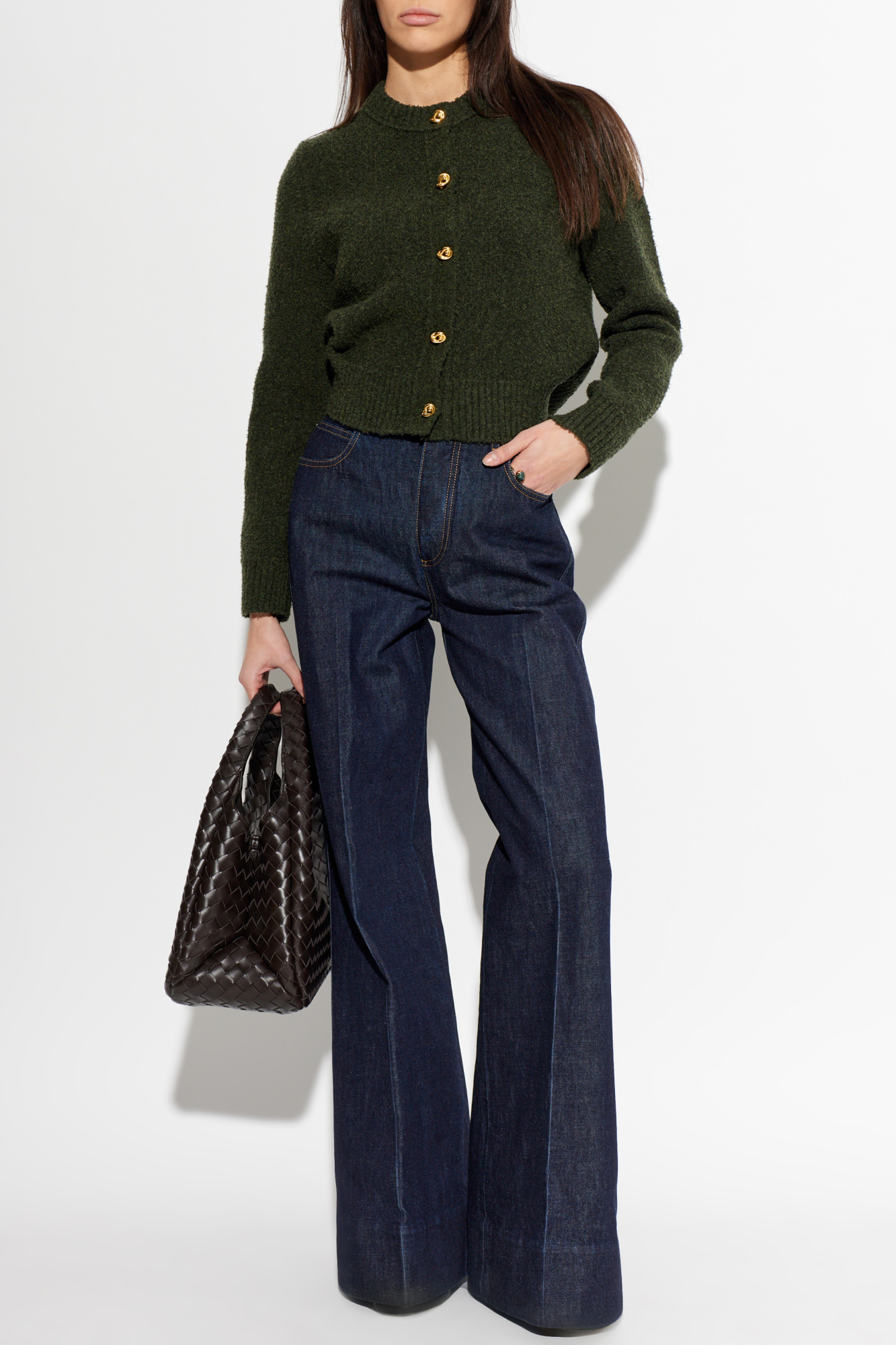 Navy blue Straight-leg jeans Bottega Veneta - Vitkac Canada